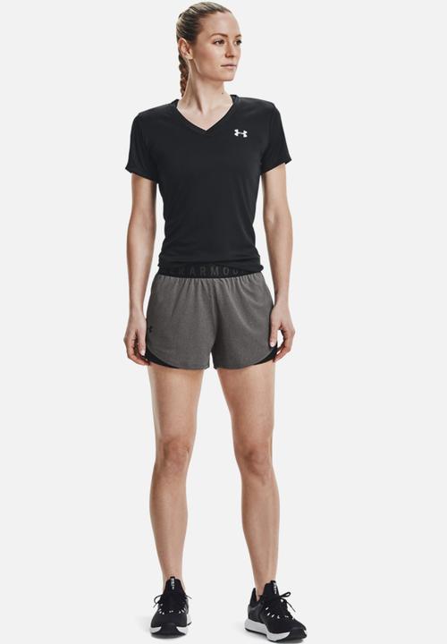 Under Armour - Play up shorts 3.0 - carbon heather / black