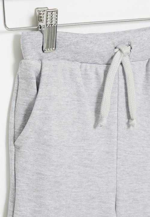 Rebel Republic - Single fleece short - grey mel