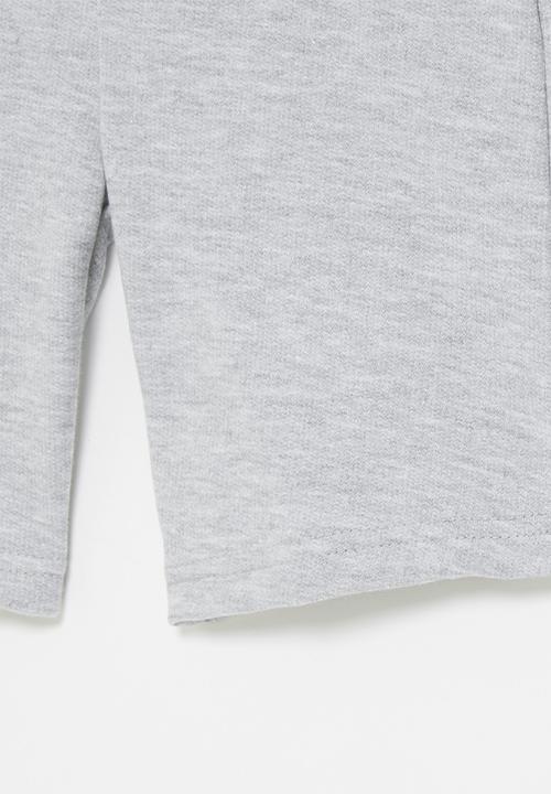 Rebel Republic - Single fleece short - grey mel