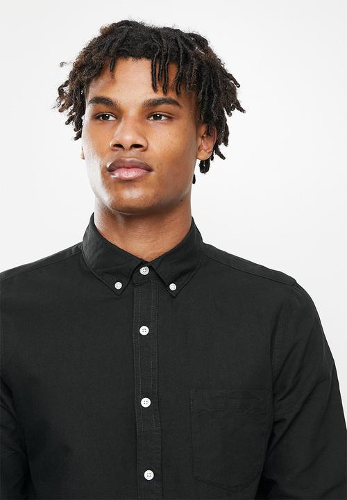 Cotton On - Mayfair long sleeve shirt - black