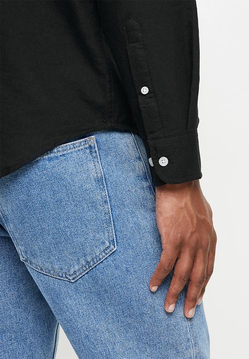 Cotton On - Mayfair long sleeve shirt - black