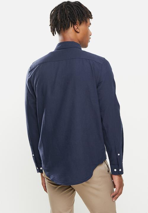 Cotton On - Mayfair long sleeve shirt - navy