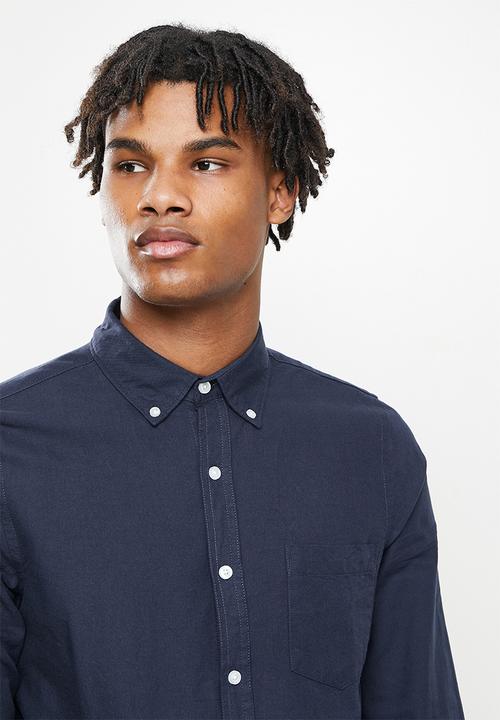 Cotton On - Mayfair long sleeve shirt - navy