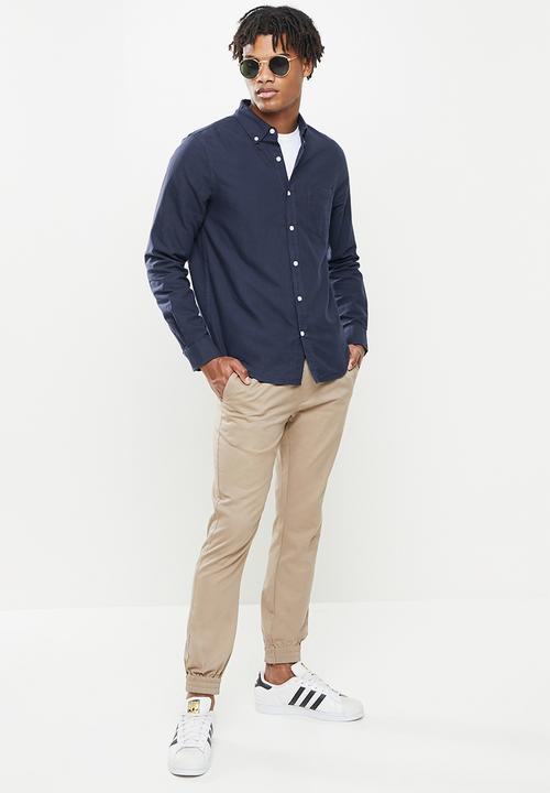 Cotton On - Mayfair long sleeve shirt - navy