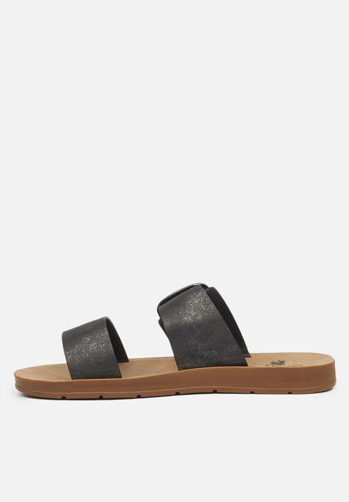 Butterfly Feet - Zina 4 slide - black