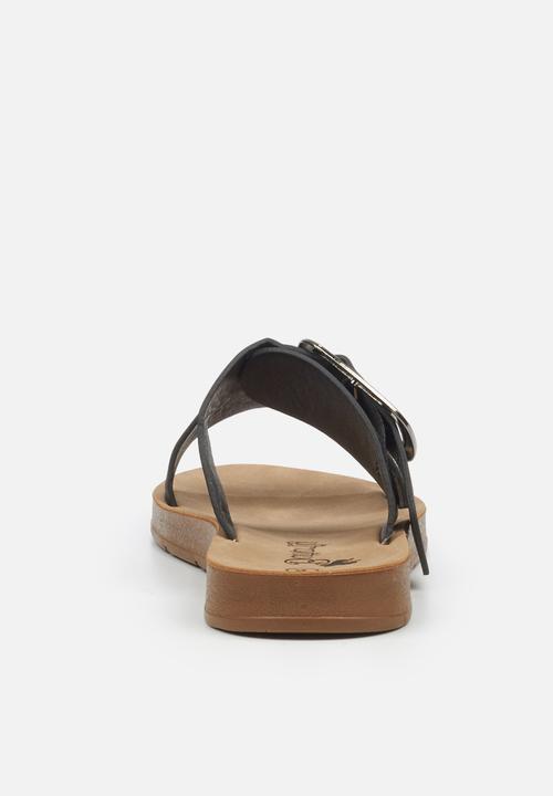 Butterfly Feet - Zina 4 slide - black