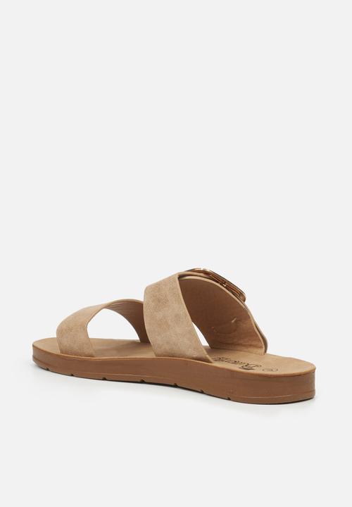 Butterfly Feet - Zina 4 slide - taupe