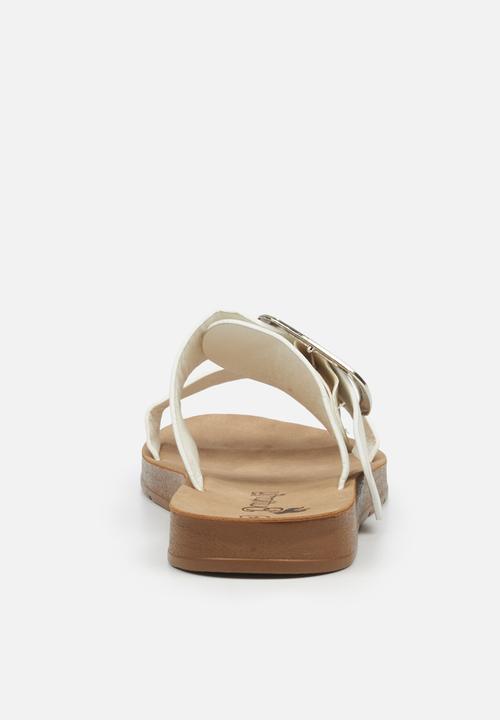 Butterfly Feet - Zina 4 slide - white