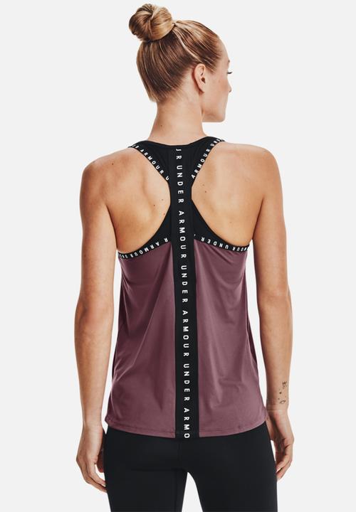 Under Armour - Knockout tank - ash plum/black