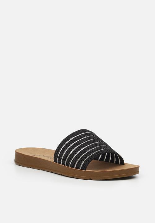 Butterfly Feet - Zina 5 slide - black