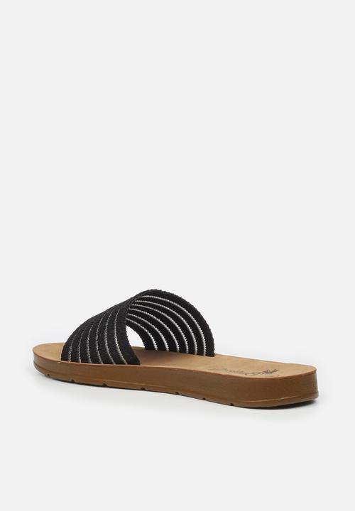 Butterfly Feet - Zina 5 slide - black