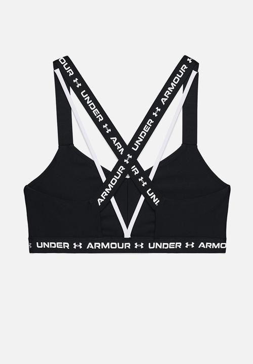 Under Armour - Crossback low bra - black/white