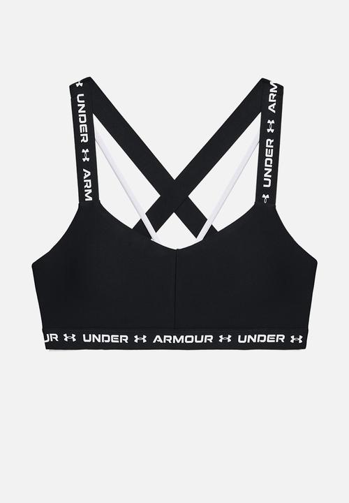 Under Armour - Crossback low bra - black/white