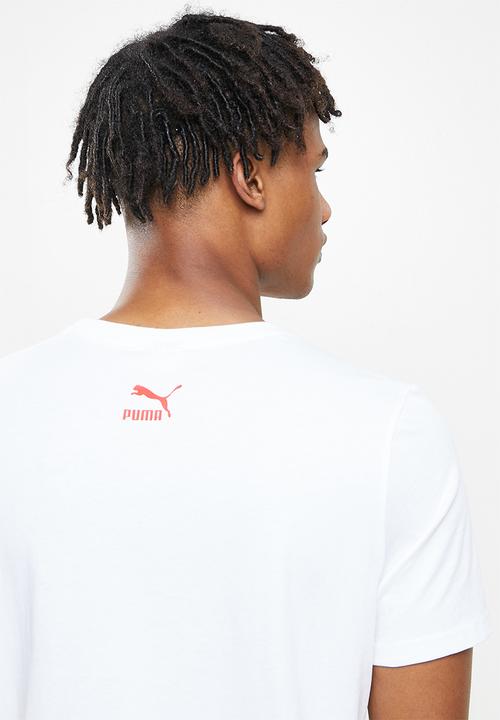PUMA - Graphic tee box logo logo play - white 