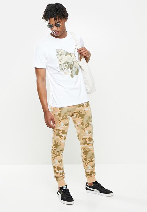 PUMA - Classics graphics camo tee - puma white