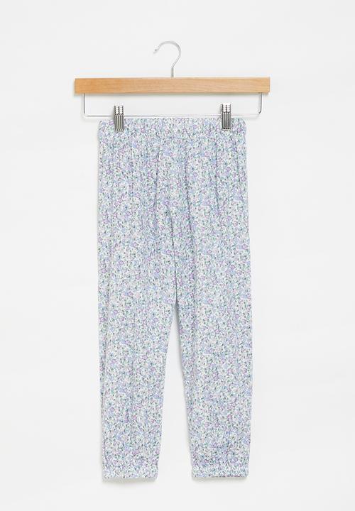 Cotton On - Maya woven pant - blue & purple 
