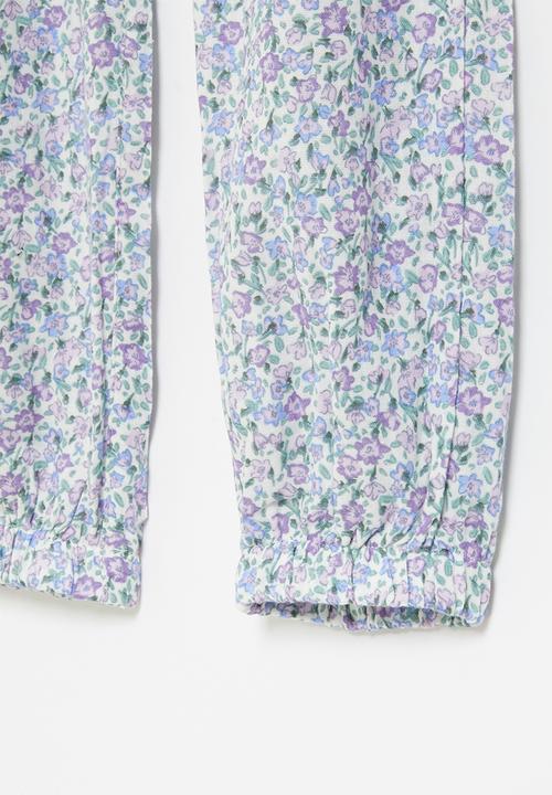 Cotton On - Maya woven pant - blue & purple 