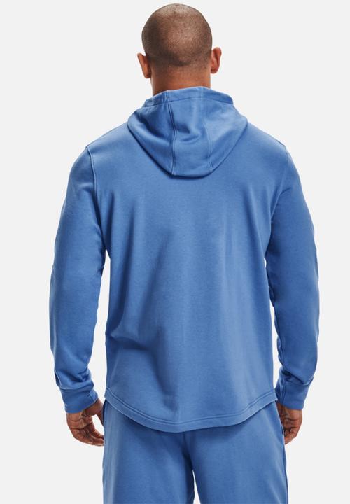 Under Armour - UA Rival Terry Big Logo Hoodie - duck-egg