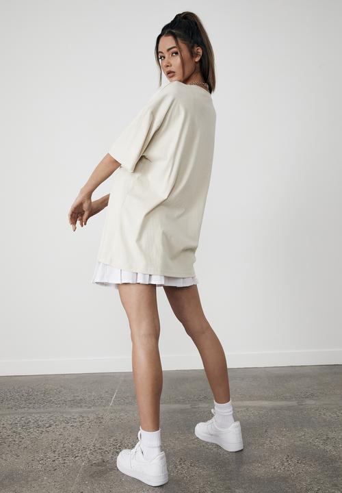 Factorie - Oversized graphic tee - ivory
