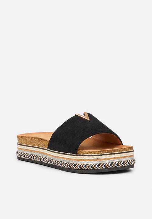 Miss Black - Prima1 flatform slide - black