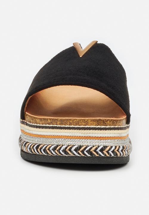 Miss Black - Prima1 flatform slide - black