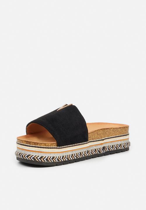 Miss Black - Prima1 flatform slide - black