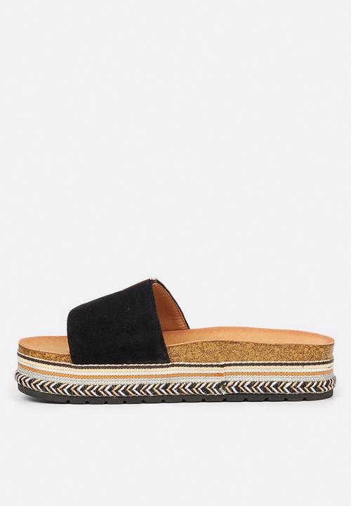 Miss Black - Prima1 flatform slide - black