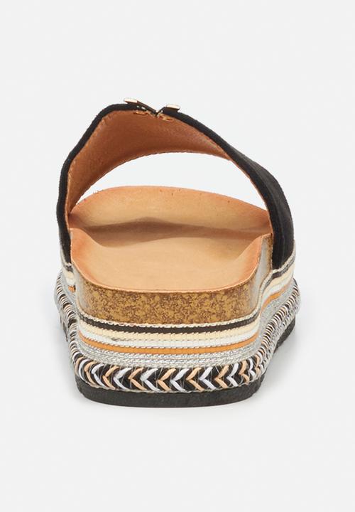 Miss Black - Prima1 flatform slide - black