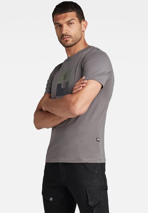 G-STAR - Box graw slim T-shirt - magna
