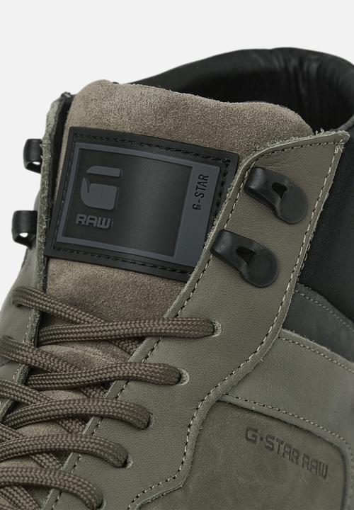 G-STAR - Lash mid blk m - dark grey & olive 