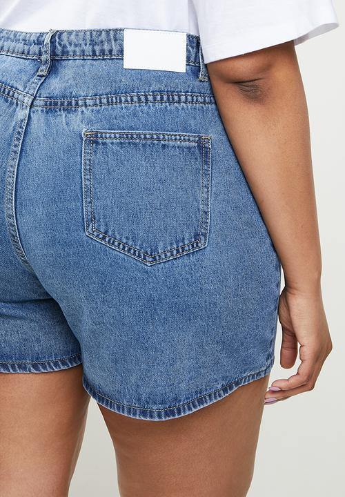 Glamorous - Plus denim shorts - blue