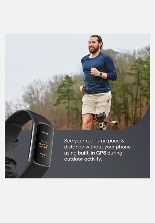 Fitbit - Fitbit charge 5 - black graphite