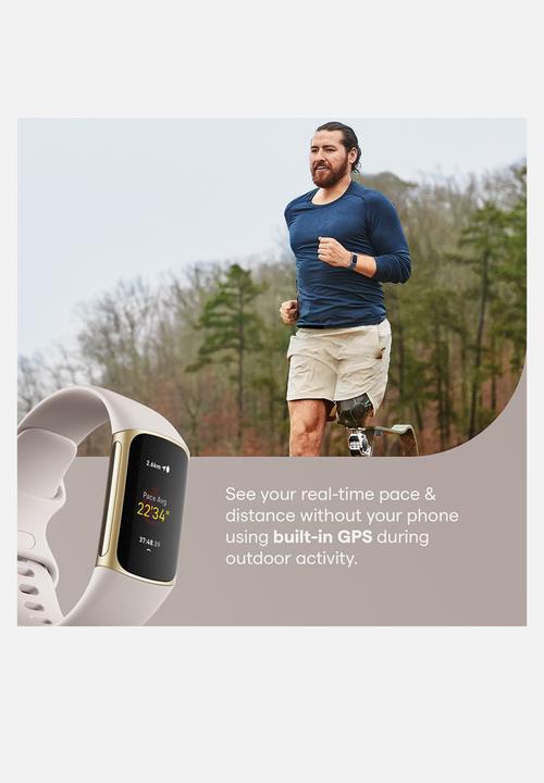 Fitbit - Fitbit charge 5 - lunar white