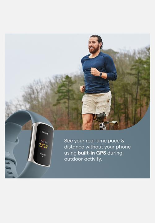 Fitbit - Fitbit charge 5 - blue platinum