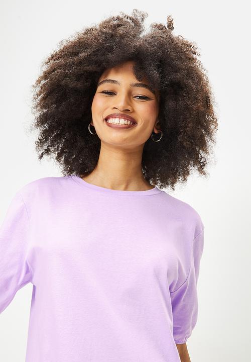 Blake - Drop waisted mini dress - lilac