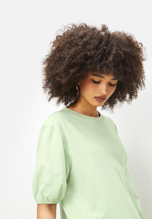 Blake - Drop waisted mini dress - green 