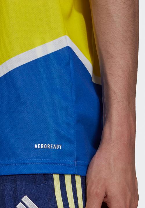 adidas Performance - JUVENTUS 21/22 THIRD JERSEY - shock yellow/hi-rise blue