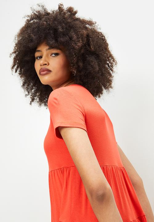Blake - Tiered mini dress - clay