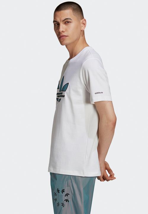 adidas Originals - ADICOLOR SHATTERED TREFOIL TEE - white
