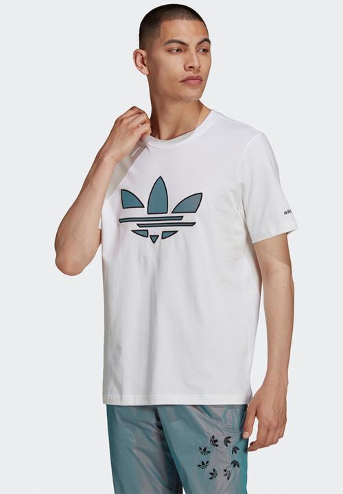 adidas Originals - ADICOLOR SHATTERED TREFOIL TEE - white