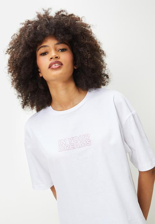 Blake - Printed longer length tee + cycling sleep short - multi 