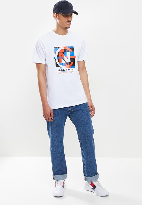 Nautica - Cp blocking tee - white