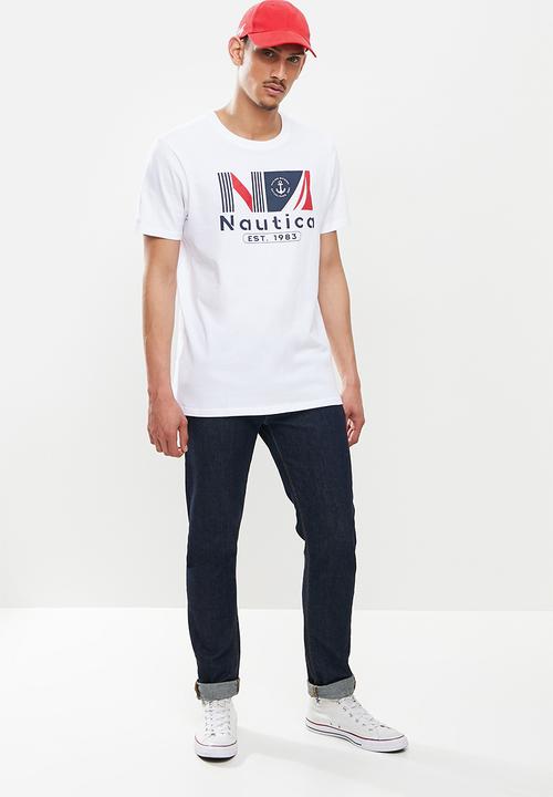 Nautica - Logo tee - white