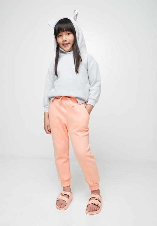 Pop Candy - Girls hoodie with ears - grey