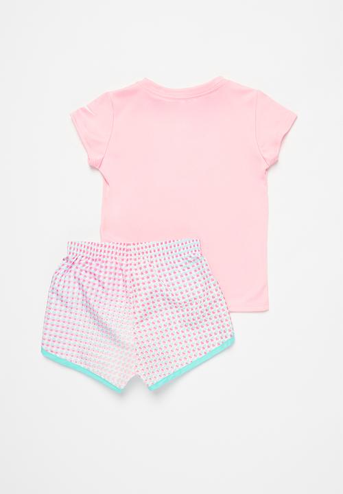 Nike - Nike girls pixel pop sprinter short - pink & blue 