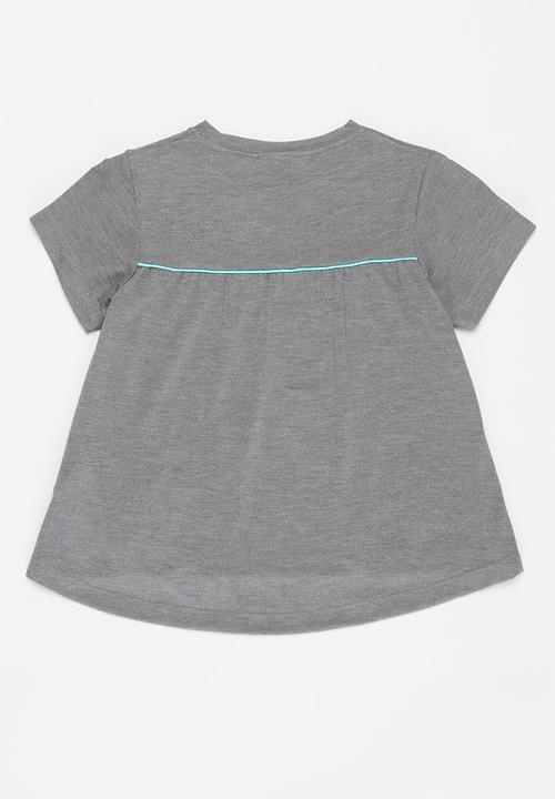 Nike - Nike girls short sleeve fashion tunic - grey