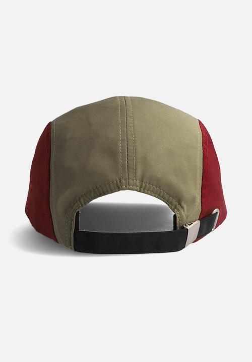 Alpha Industries - Truman 5 panel peak cap - black & sage