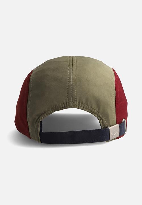 Alpha Industries - Truman 5 panel peak cap - navy & sage