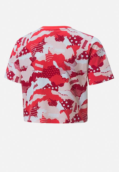 PUMA - Alpha aop tee g - pink