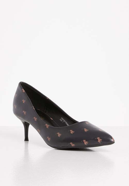 POLO - Amelia monogram court - black